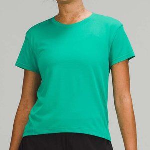 Lululemon Train to Be Short Sleeve Shirt Maldives Green Sz 8